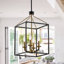 Lustre rectangulaire à 4 lumières Epsom-645916542