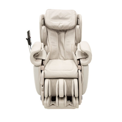 Faux Leather Heated Massage Chair with Ottoman