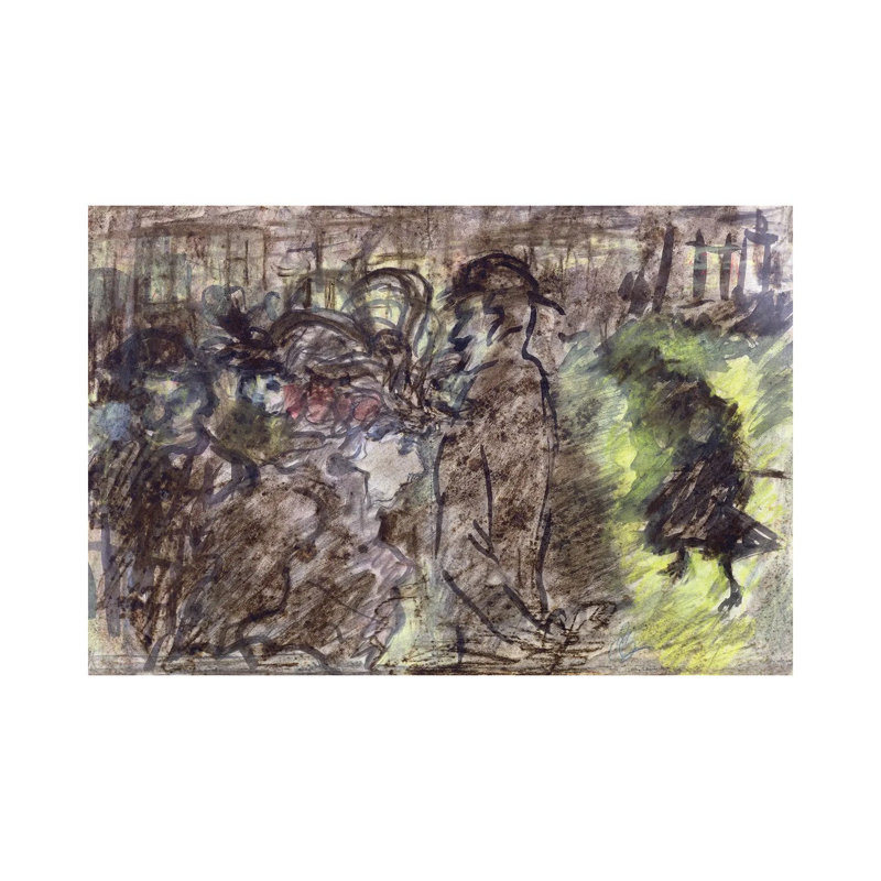 The Square, Evening, 1899 by Pierre Bonnard - Wrapped Canvas Gallery-Wrapped Canvas Giclée