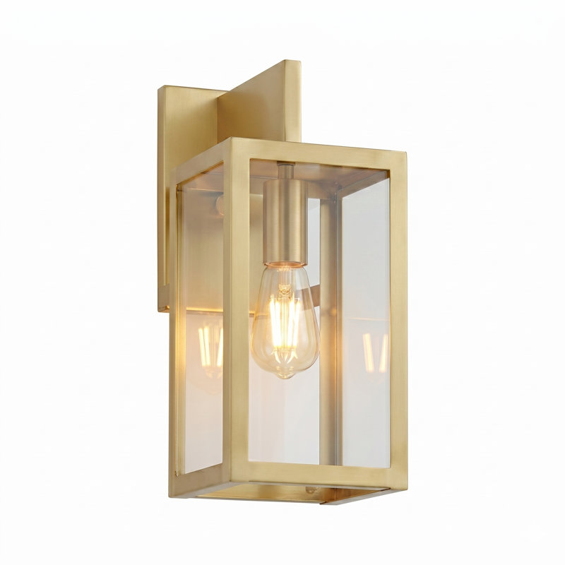 Brass Traditions - Westbrook - 1 lumière - 13 pouces - Laiton antique - Laiton massif - Applique murale, Transparent