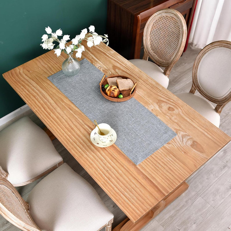Chemin de table Evyonne, Gris