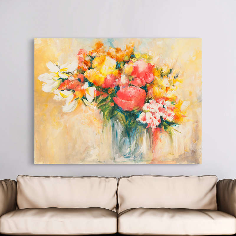 Summer Bouquet by Laura Banfi - Wrapped Canvas Art Prints, 70cm H x 100cm W x 4cm D