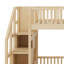 Lit superposé avec rangement et escalier-130147544