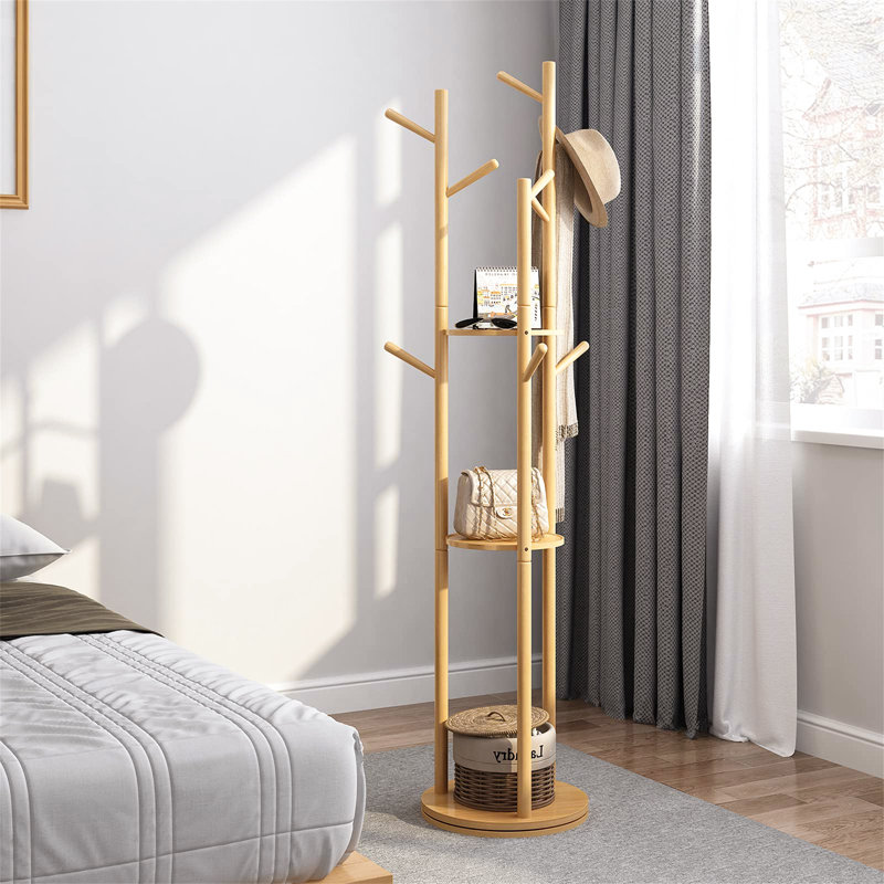 Jackob Freestanding Coat Stand, Light Brown