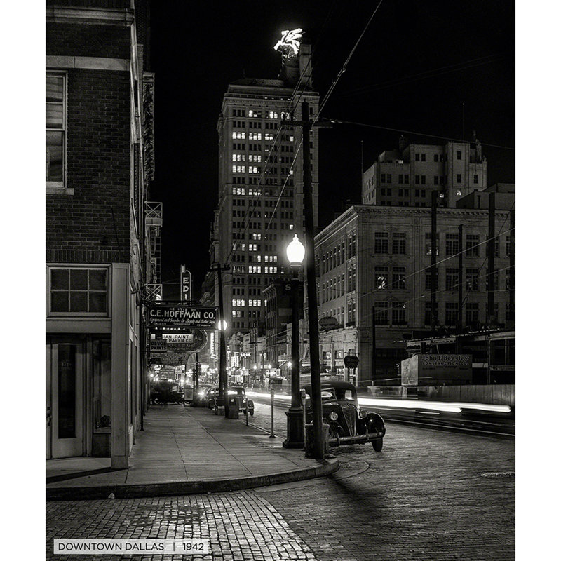 «Downtown Dallas, Historic Dallas», reproduction de photo sur toile tendue, H 40 po x l 30 po x 1,5 po