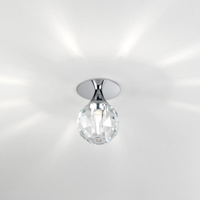 Crystal Semi Flush Mount