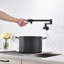 Robinet d'évier de cuisine mural noir mat-59670234