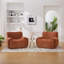 Large fauteuil d'appoint rembourré en chenille moderne, salon de lecture confortable avec sièges profonds pour le salon et la chambre à coucher-2086084145