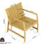 Ensemble 2 pièces intérieur/extérieur comprenant 1 chaise et une table basse, en polypropylène résistant à l'usure, montage facile, idéal pour se détendre au bord de la piscine ou dans le jardin.