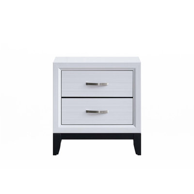 Table de chevet Glasgow G04390-N, blanc