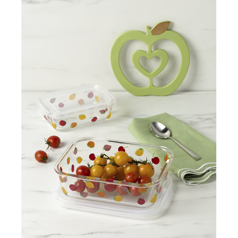 Tutti Fruity 4-Piece Serve & Store Dish Set