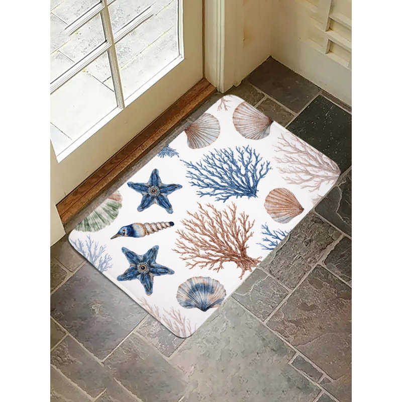 Tapis pour salle de bain Marine Creatures Elements, 16 x 24