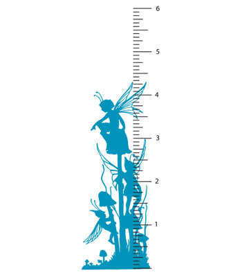 Décalcomanie murale diagramme de croissance fée