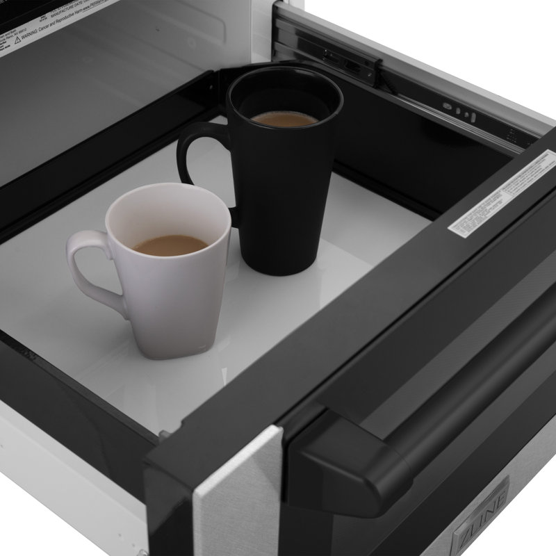 Tiroir à micro-ondes 24 po 1,2 pi³ 1000 watts avec capteur de cuisson, Noir mat