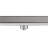 FINE FIXTURES 32-Inch Linear Shower Drain, Tile Insert & Grate 2-in-1 Design, Rounded Edge, 10-Gauge Stainless Steel, Center Outlet, Hair Strainer Included-126703194