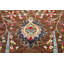Tapis brun en laine noué à la main de conception unique 8 pi 1 po x 10 pi 0 po Mahckie