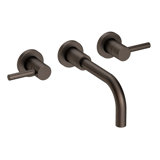 East Linear Wall Mount Bathroom Faucet
