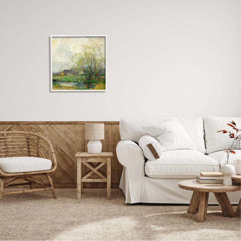 Impression de cadre photo sur panneau de fibres à densité moyenne, L 24 po x H 24 po, Giclée encadrée blanc bord de mer