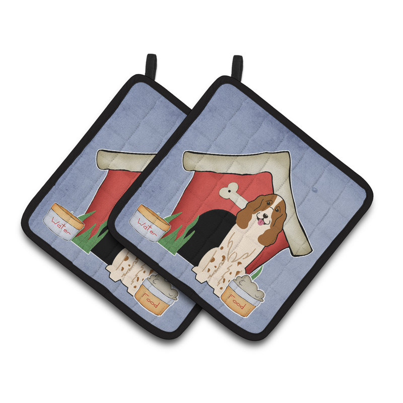 Caroline's Treasures Dog House Polyester Potholder
