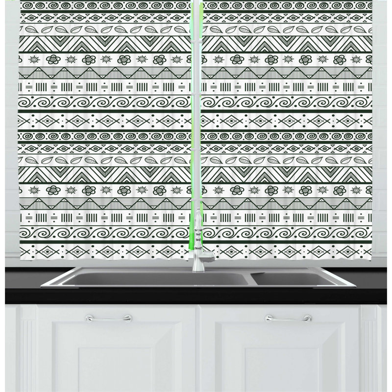 Pointed Kitchen Curtain