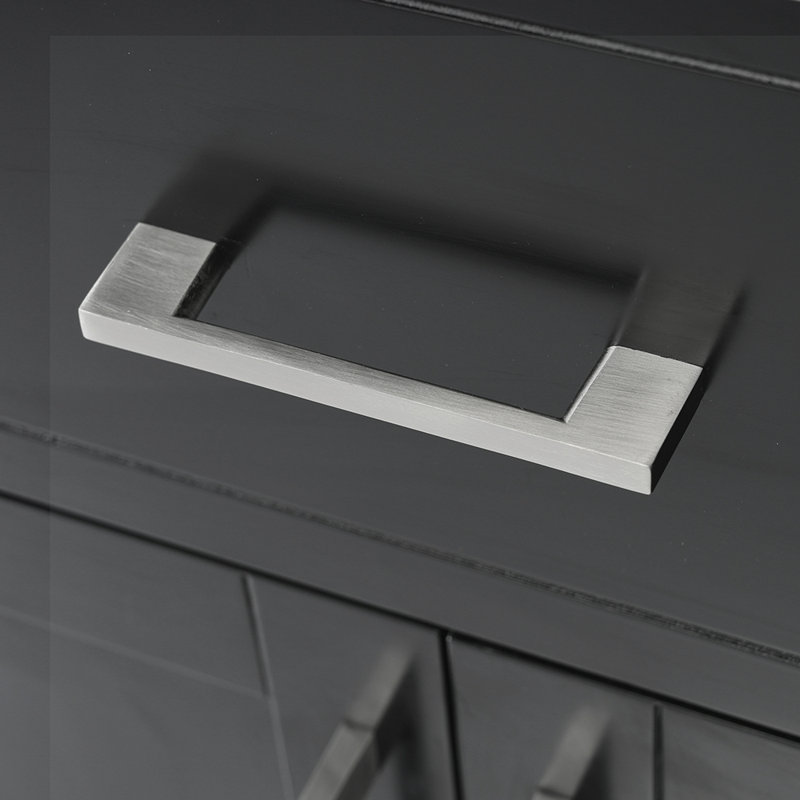 30'' Single Bathroom Vanity with Top, Black