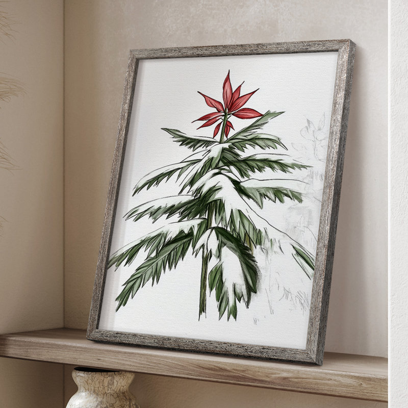 «Christmas Holiday Art» DCCCLxxxi, reproduction d'art encadrée - bois massif XMA171541, H 11 po x l 9 po