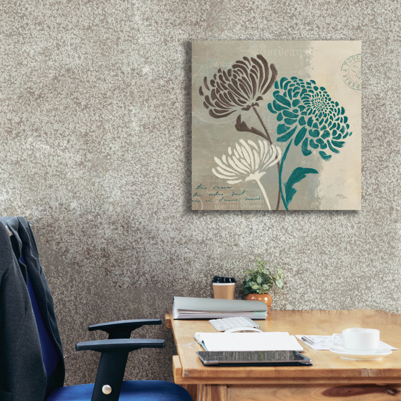 «Epic Graffiti» «Chrysanthemums 2» par Wellington Studio, art mural sur toile, H 26 po x l 26 po x P 1,5 po