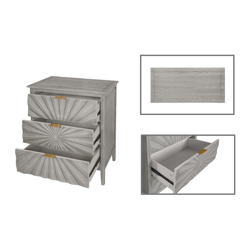 3 Drawer Storage Cabinet
