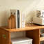 Bibliothèque simple en bois massif Burlywood-452480331