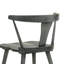 De 2 chaises de salle à manger traditionnelles rustiques à cadre gris, idéales pour la cuisine et les espaces de vie.-595761783
