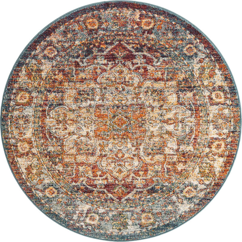 Alresford Oriental Indoor Rug, Round 5'1"