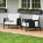 White Cushion/Dark Gray Frame