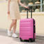 Ensemble de valises en plastique Hardshell - Valises légères et durables avec deux roulettes pivotantes, tailles de bagage à main et pour bagages