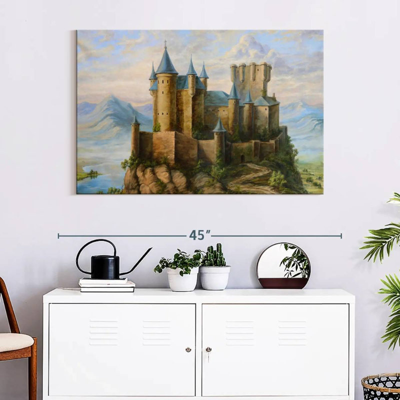 Lilie Castles, 26" H x 39" W