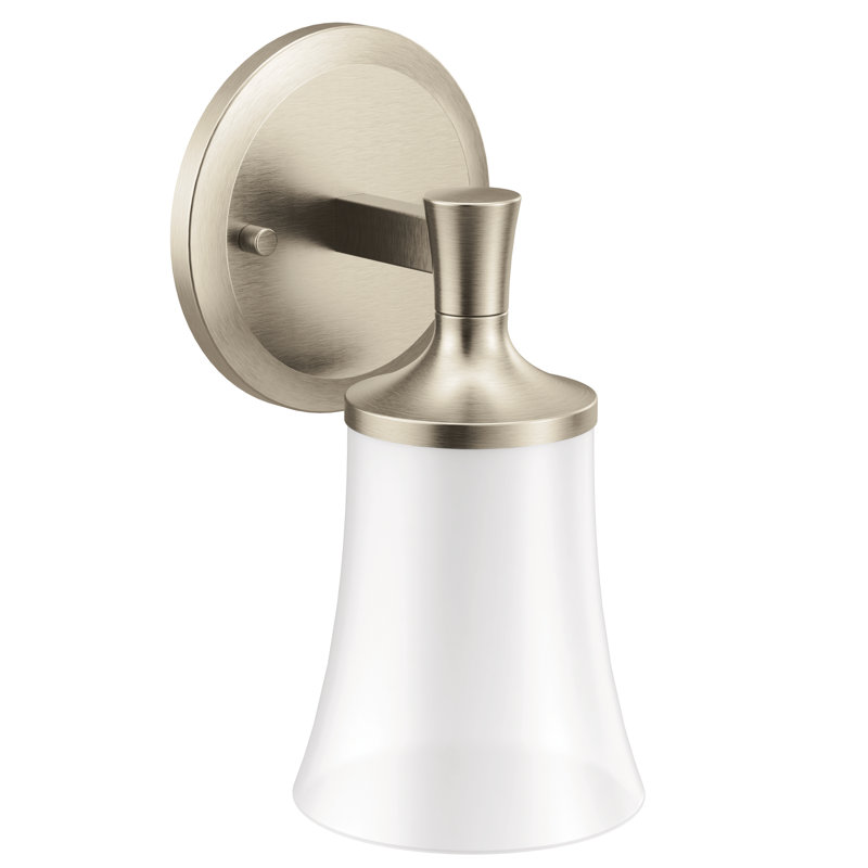 Flara Vanity 1-Light Bath Sconce, Brushed Nickel