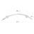 Lifestyle & Wellness Crescent Curved Wall Mount Bathroom Shower 30" Grab Bar-20138615