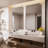 Cozy Design Tempered Glass Framed Wall-Mounted Bathroom Vanity Mirror-102799374-102799396-102799376
