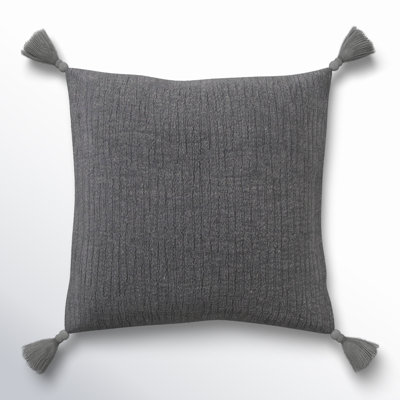 Colombina Embroidered Cotton Throw Pillow
