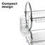 SQ Professional Two-Tier Dish Rack with Drip Tray Rinse Basket-51218860