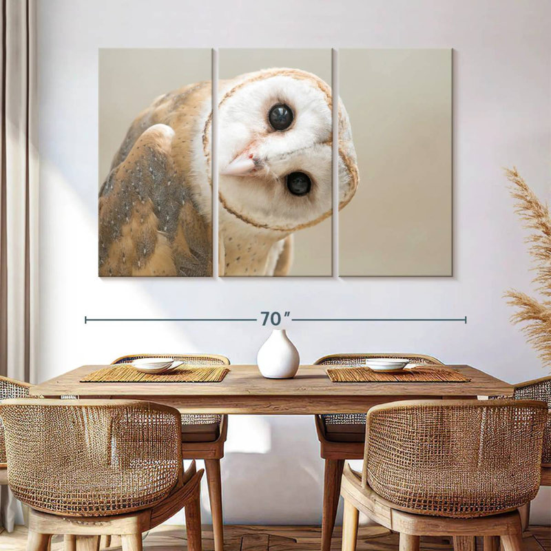Barn Owl Gaze, 42" H x 65" W