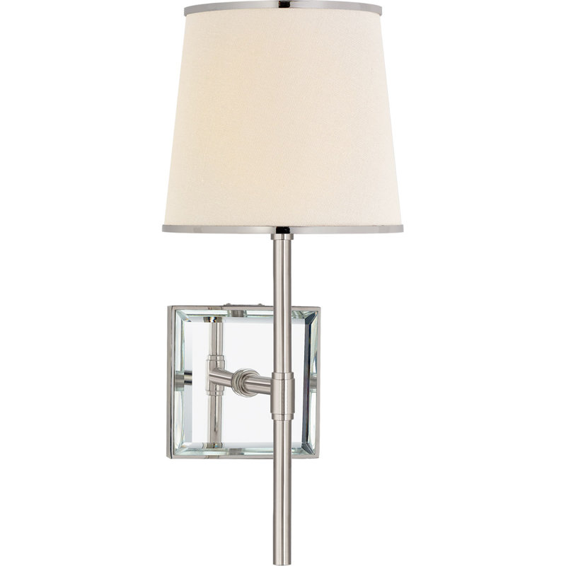 Kate Spade New York Bradford Medium Sconce, Polished Nickel/Mirror