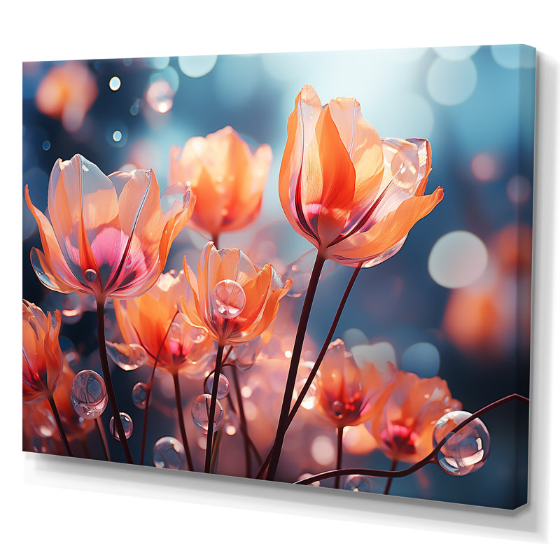 «Beautiful Beautiful Tulip Flowers I», reproduction sur toile, Toile tendue, H 12 po x l 20 po x P 1 po