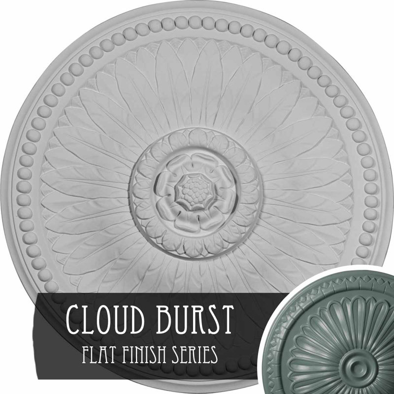 Médaillon de plafond à rallonge Endurathane Spring, Tourbillon de nuages