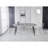 Extensible Table,Dinning Table,Metal Leg,100/140/180X100x75cm