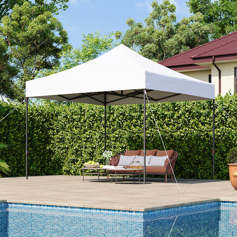 Canopy Tent, Heavy Duty Pop up Canopy, 3m x 3m, White