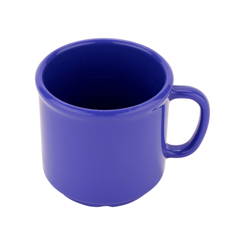 Plastic Coffee Mug, Peacock Blue