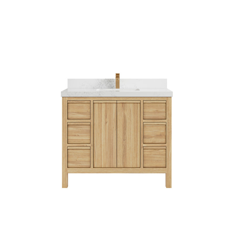 42'' Single Bathroom Vanity with Quartz Top, Empira