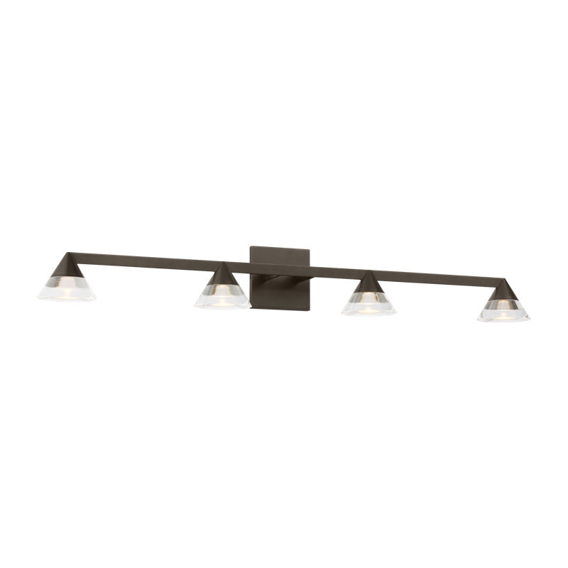 Midrand - Light LED Vanity Light, 5" H x 36.2" W x 5.7" D, Bronze, 4