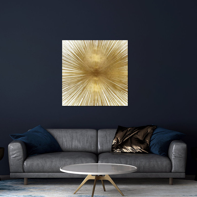 «Radiant» par Abby Young, impression sans cadre, Or, H 36 po x l 36 po x P 0,25 po