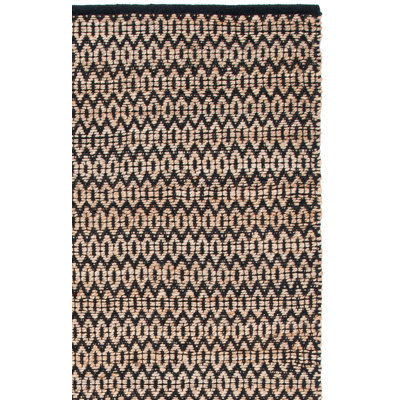 Alexandrina Geometric Handmade Power Loom Area Rug in Brown/Black